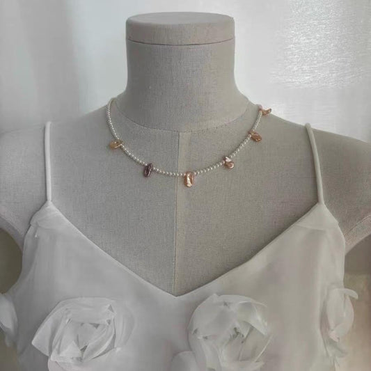 Seed Pearl & Baroque Accent Choker