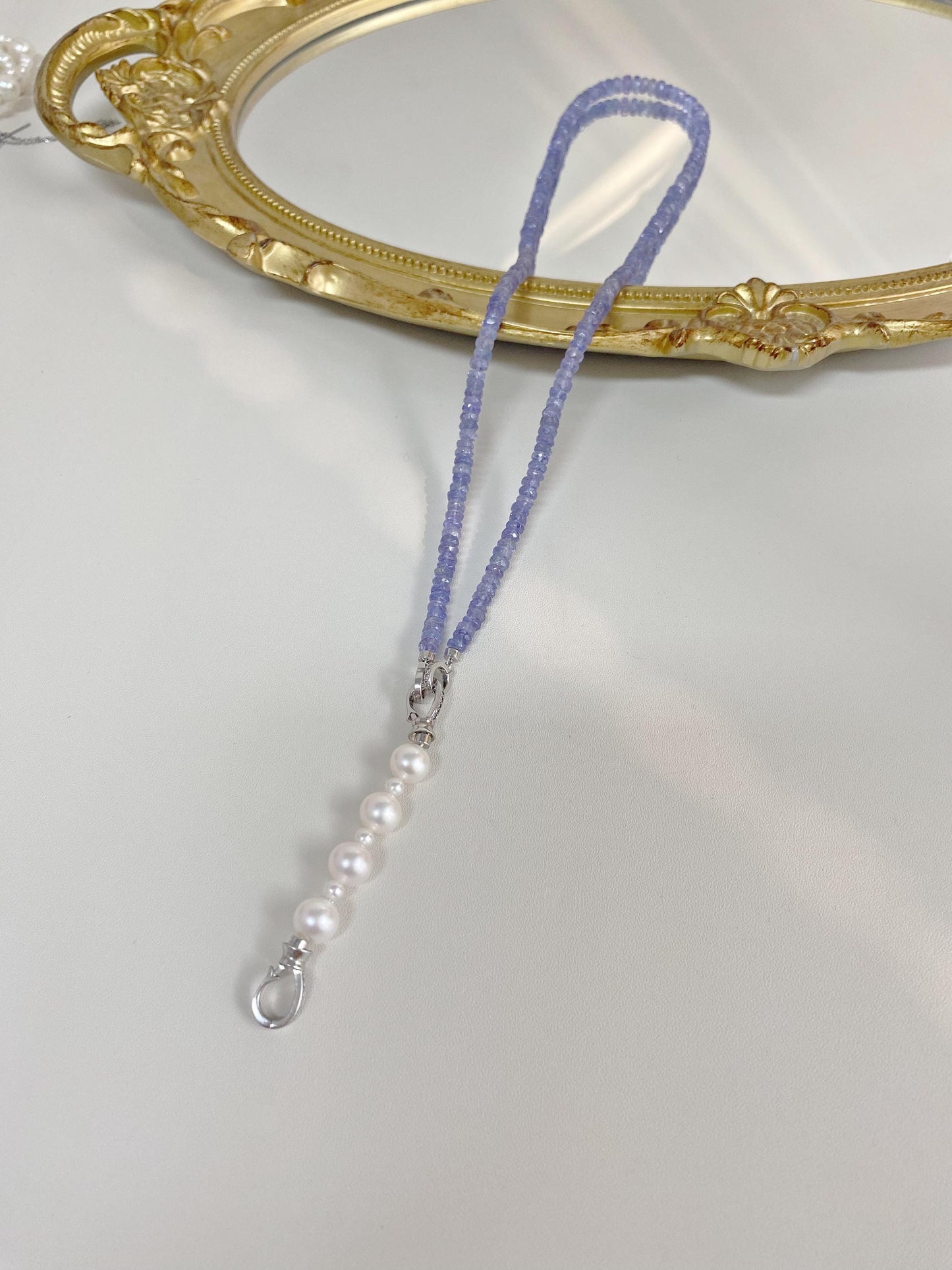 Pearl Necklace Extender Chain in Sterling Silver