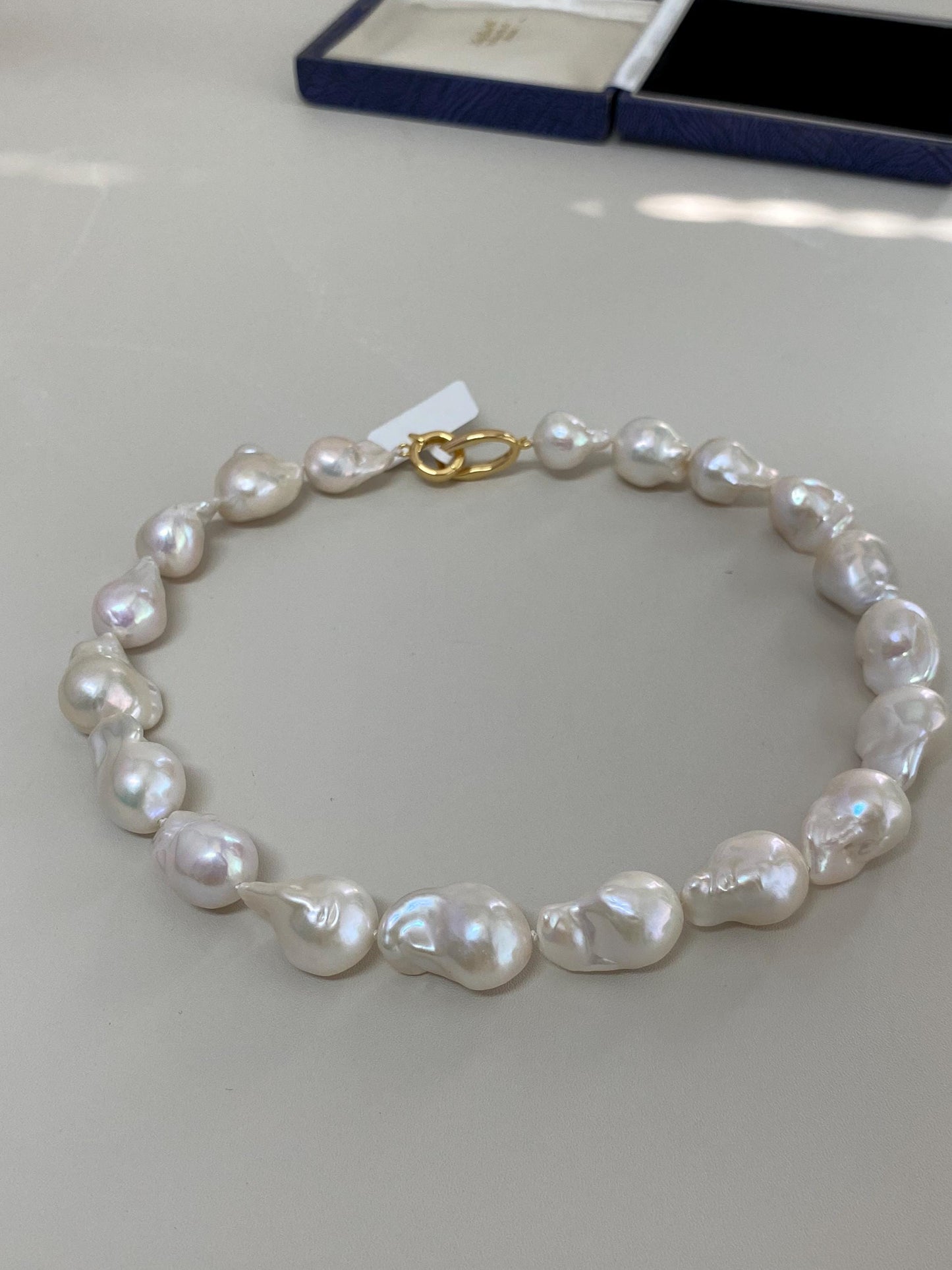 Large Baroque Pearl Choker Necklace
