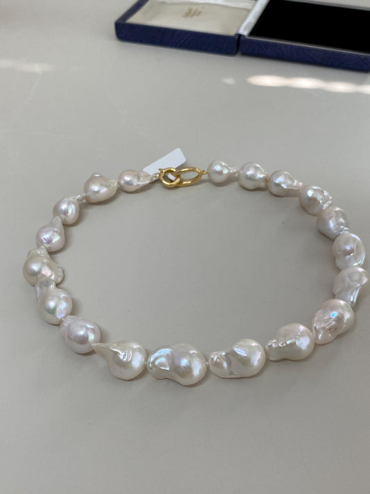 Large Baroque Pearl Choker Necklace