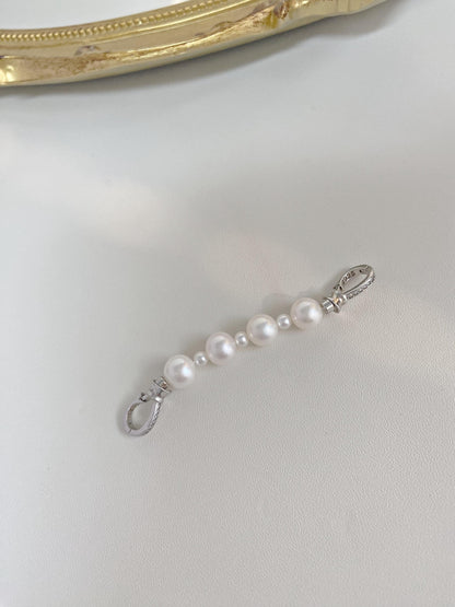Pearl Necklace Extender Chain in Sterling Silver