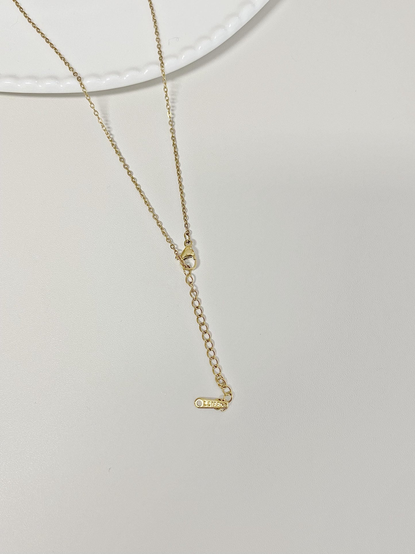 Pearl Circle Drop Necklace