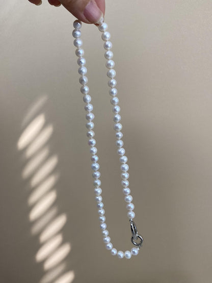 Freshwater Pearl Choker Silver Clasp