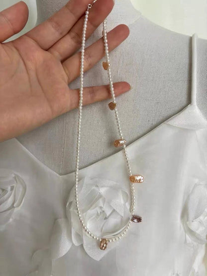 Seed Pearl & Baroque Accent Choker