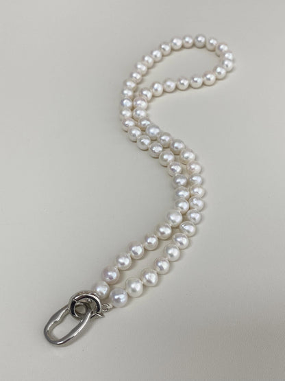 Freshwater Pearl Choker Silver Clasp