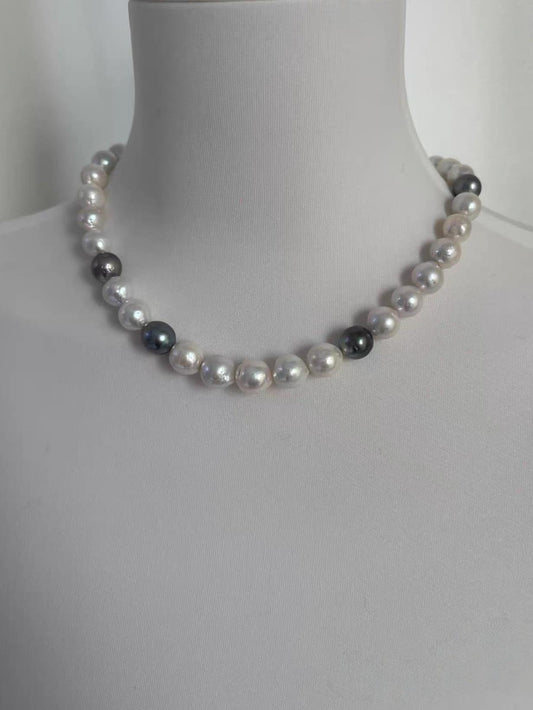 Baroque Tahitian & Freshwater Pearl Statement Necklace