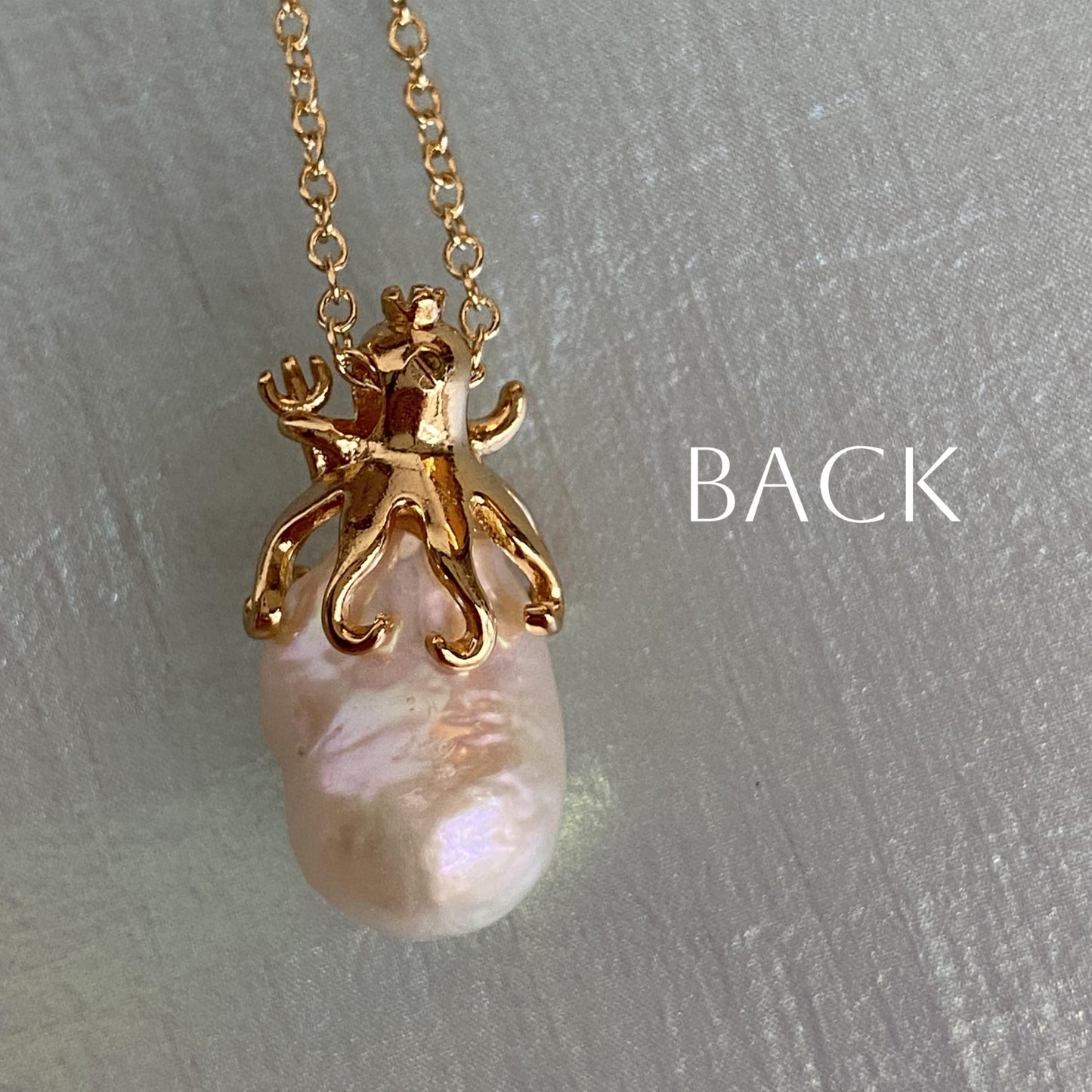 Octavia Pearl Octopus Pendant Necklace