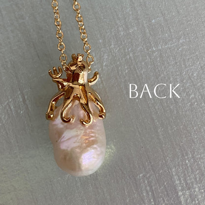 Octavia Pearl Octopus Pendant Necklace