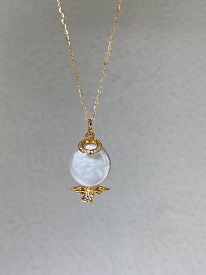Guardian Angel Pearl Pendant