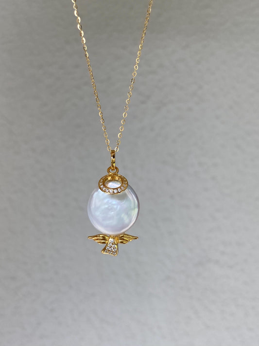 Guardian Angel Pearl Pendant