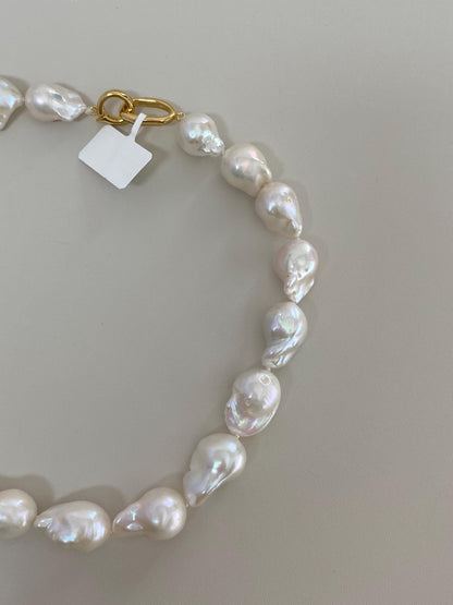 Large Baroque Pearl Choker Necklace
