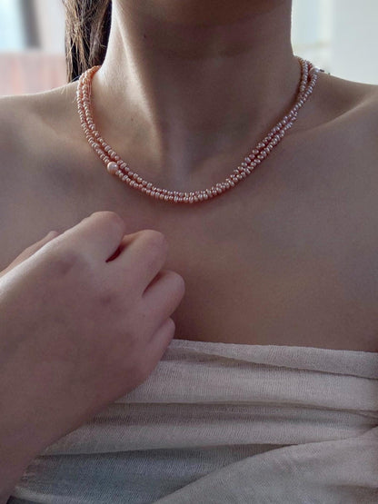 Layered Freshwater Pearl Wrap Necklace