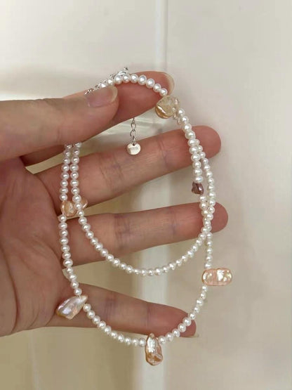 Seed Pearl & Baroque Accent Choker