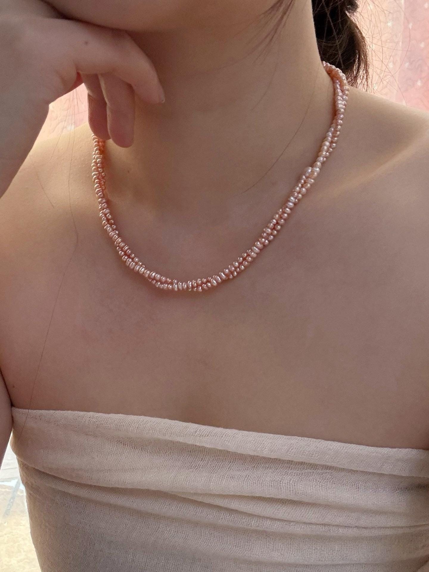 Layered Freshwater Pearl Wrap Necklace