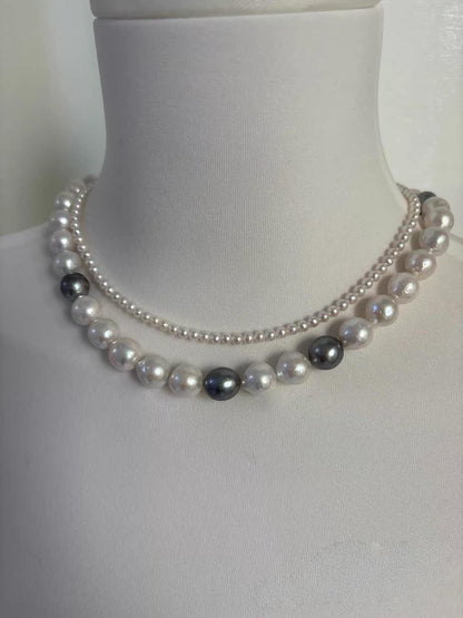 Baroque Tahitian & Freshwater Pearl Statement Necklace