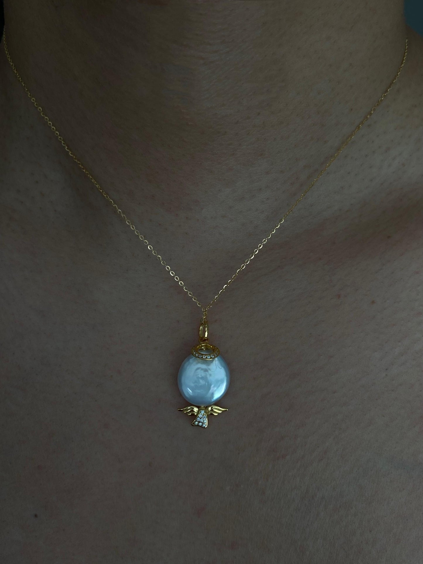Guardian Angel Pearl Pendant