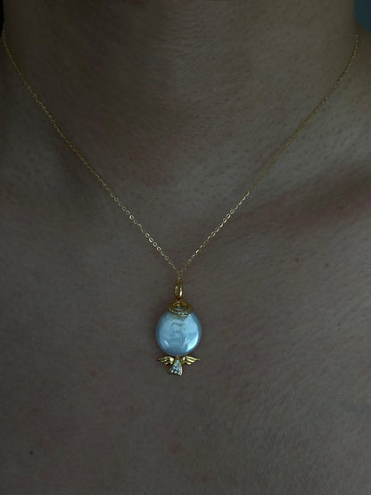 Guardian Angel Pearl Pendant