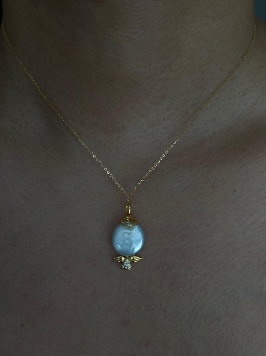 Guardian Angel Pearl Pendant