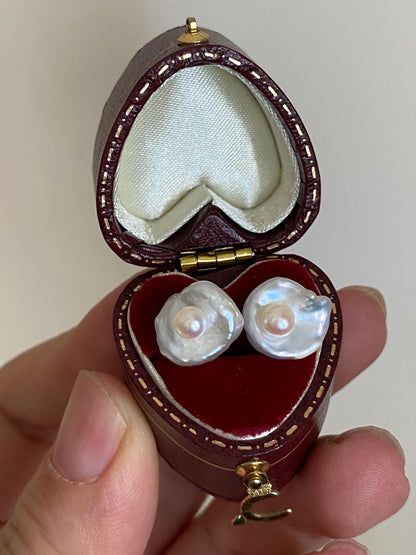 Keshi Baroque Pearl Stud Earrings
