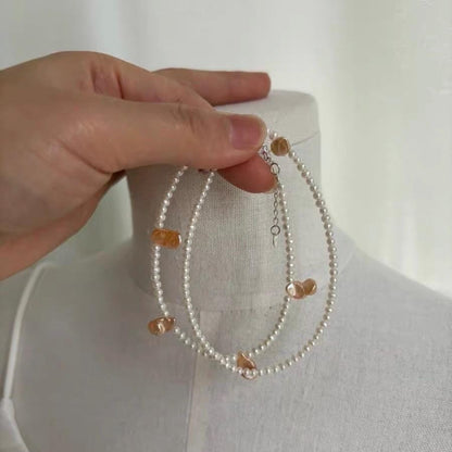Seed Pearl & Baroque Accent Choker