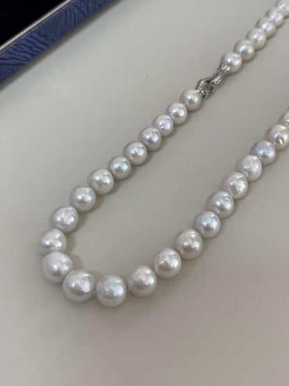 Classic Knotted Pearl Necklace