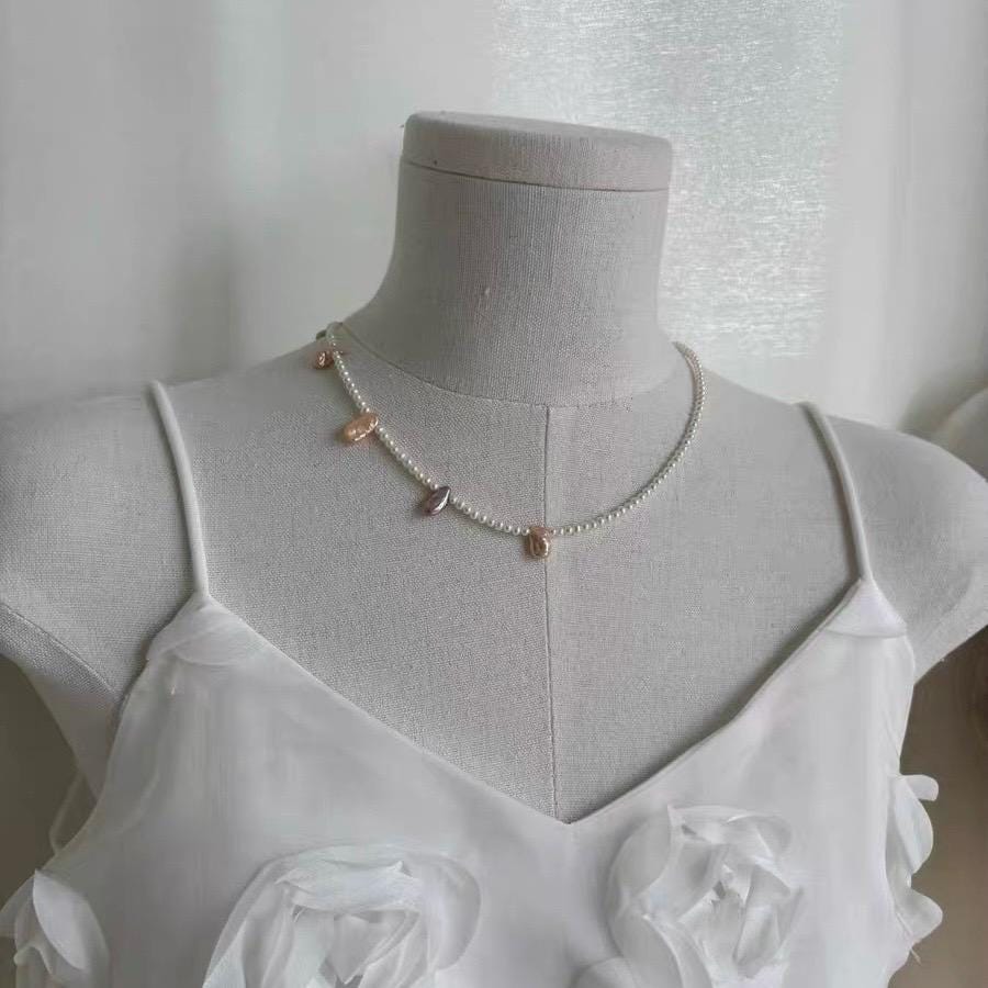 Seed Pearl & Baroque Accent Choker