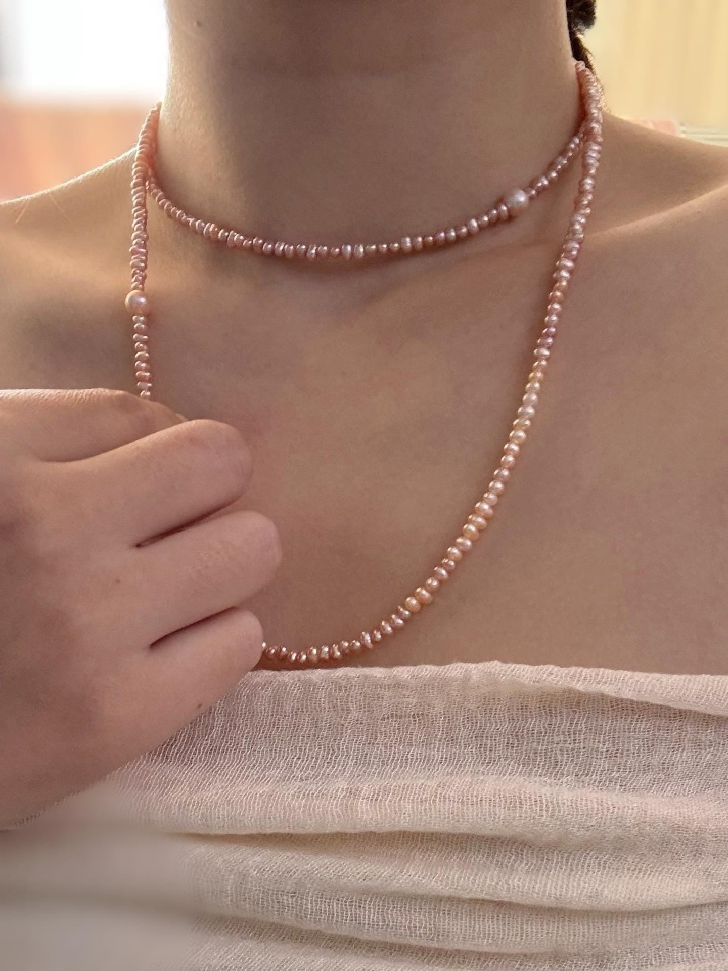 Layered Freshwater Pearl Wrap Necklace