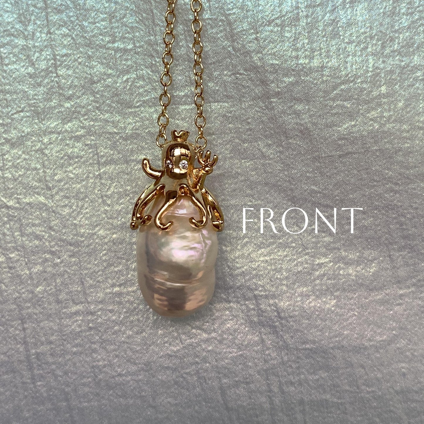 Octavia Pearl Octopus Pendant Necklace