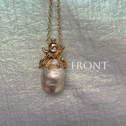 Octavia Pearl Octopus Pendant Necklace