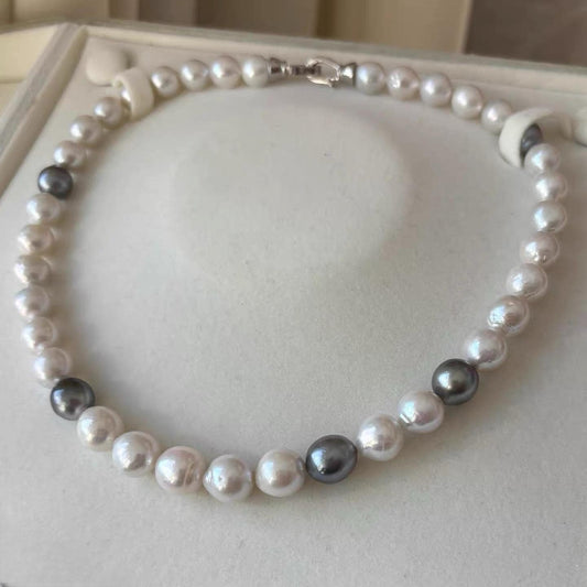 Baroque Tahitian & Freshwater Pearl Statement Necklace