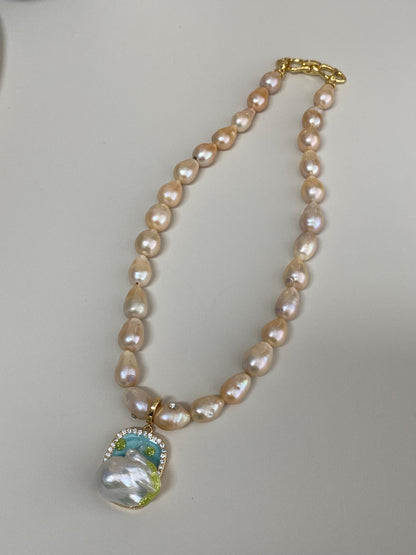 Baroque Pearl Pendant Necklace