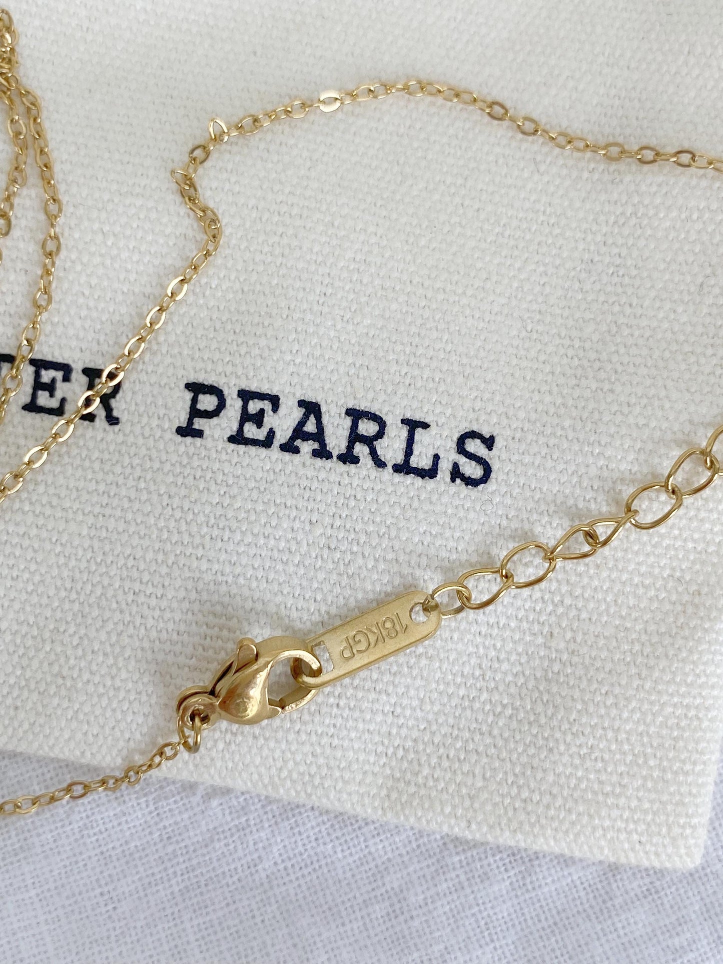 Turquoise & Pearl Pendant Necklace 18K Gold Plated
