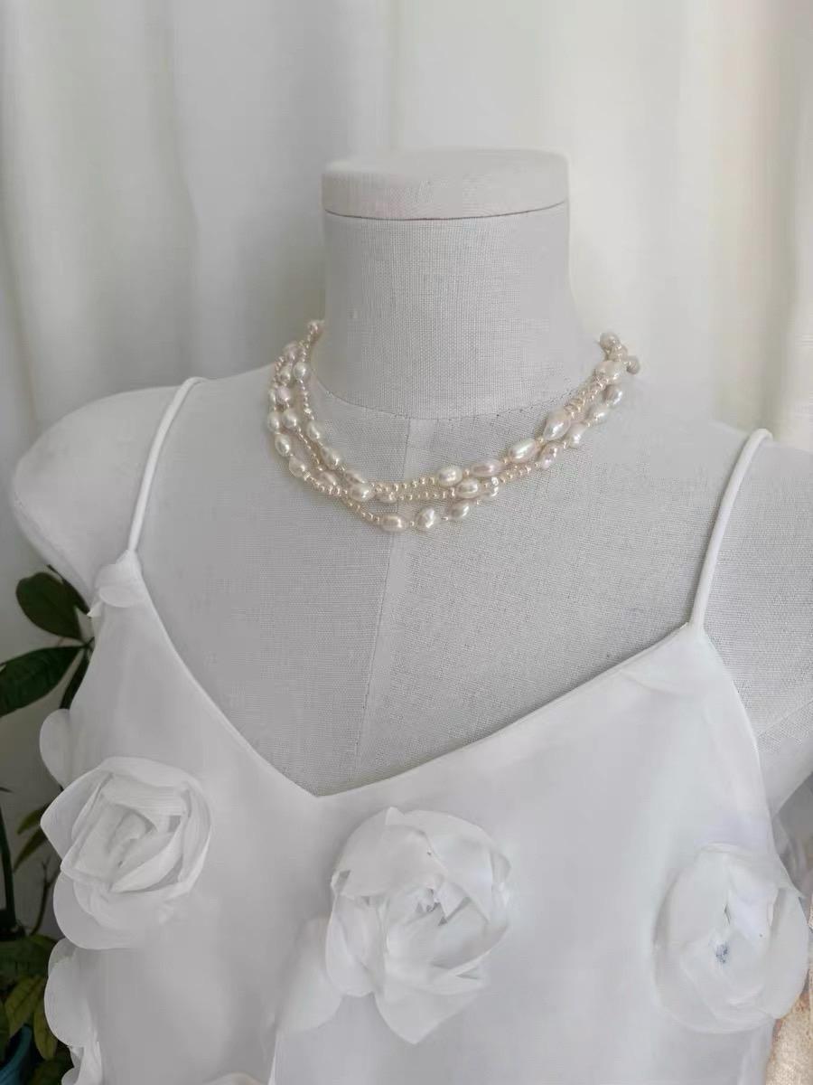 Baroque Pearl Multi-Strand Choker