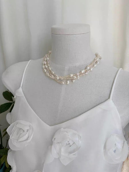 Baroque Pearl Multi-Strand Choker