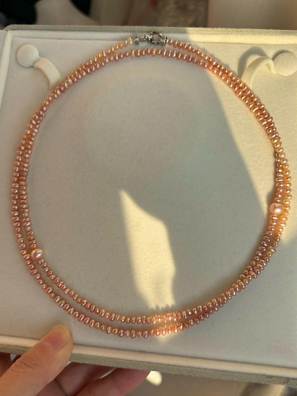 Layered Freshwater Pearl Wrap Necklace