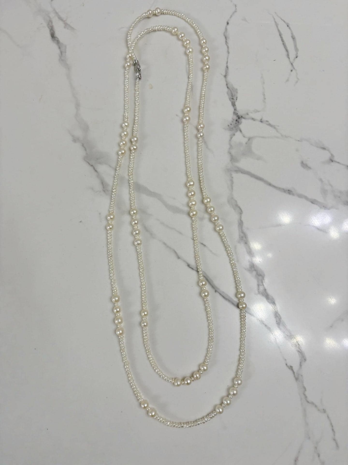 Convertible Pearl Wrap Necklace 160cm