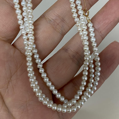 Baby Pearl Necklace 18K Gold