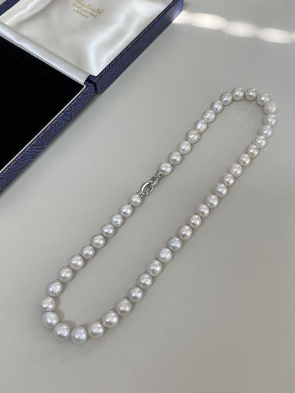 Classic Knotted Pearl Necklace
