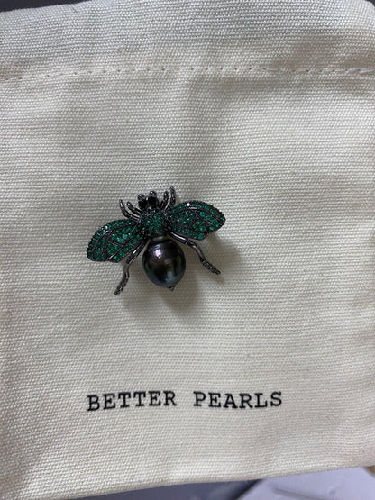 Tahitian Pearl Bee Brooch Pendant