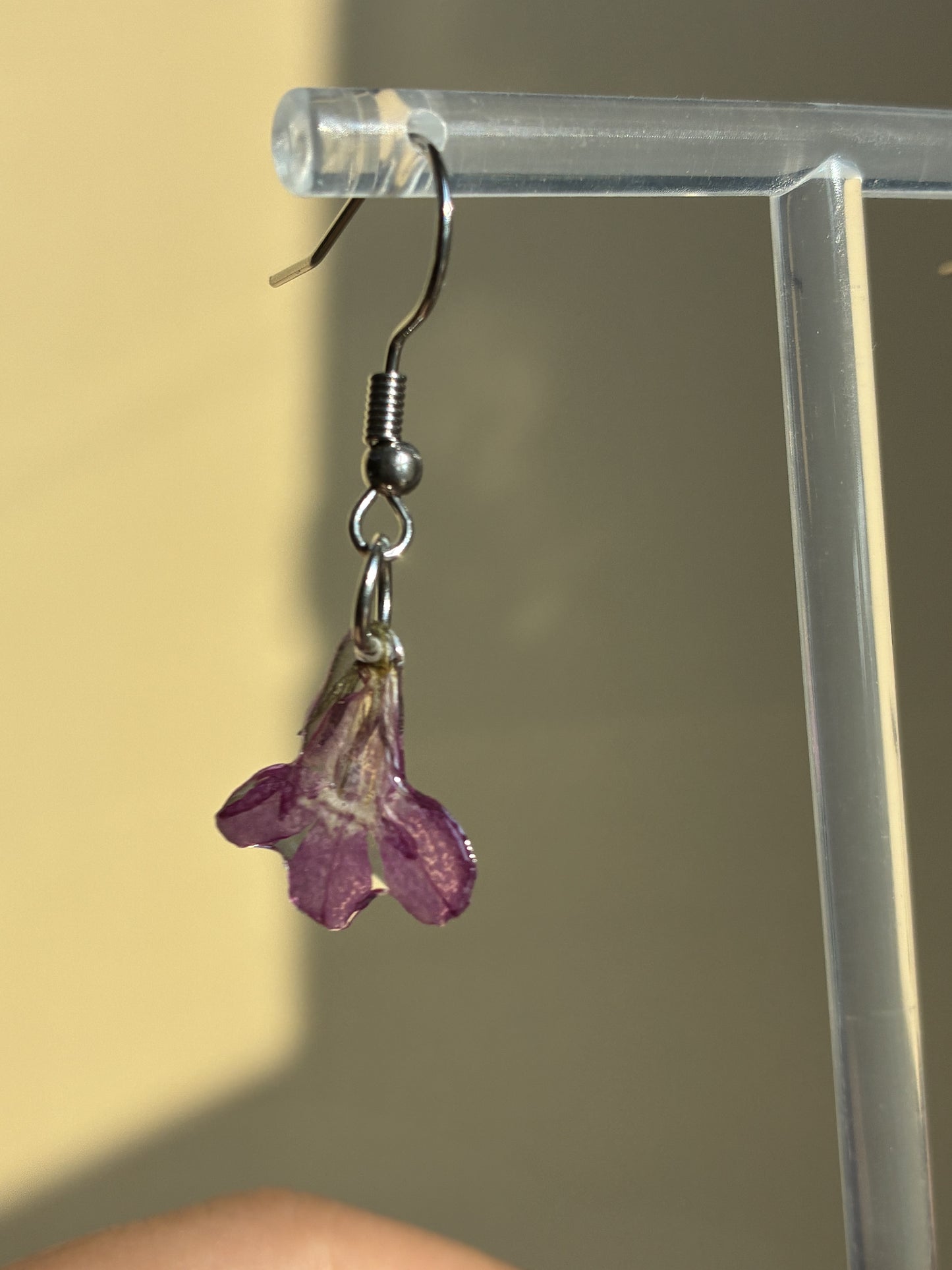 Purple Bellflower Earrings