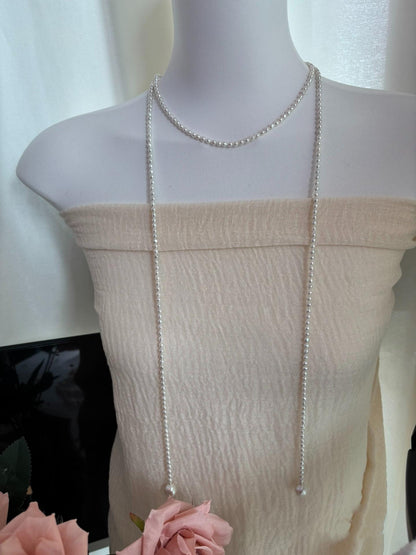 Baroque Pearl Lariat Necklace