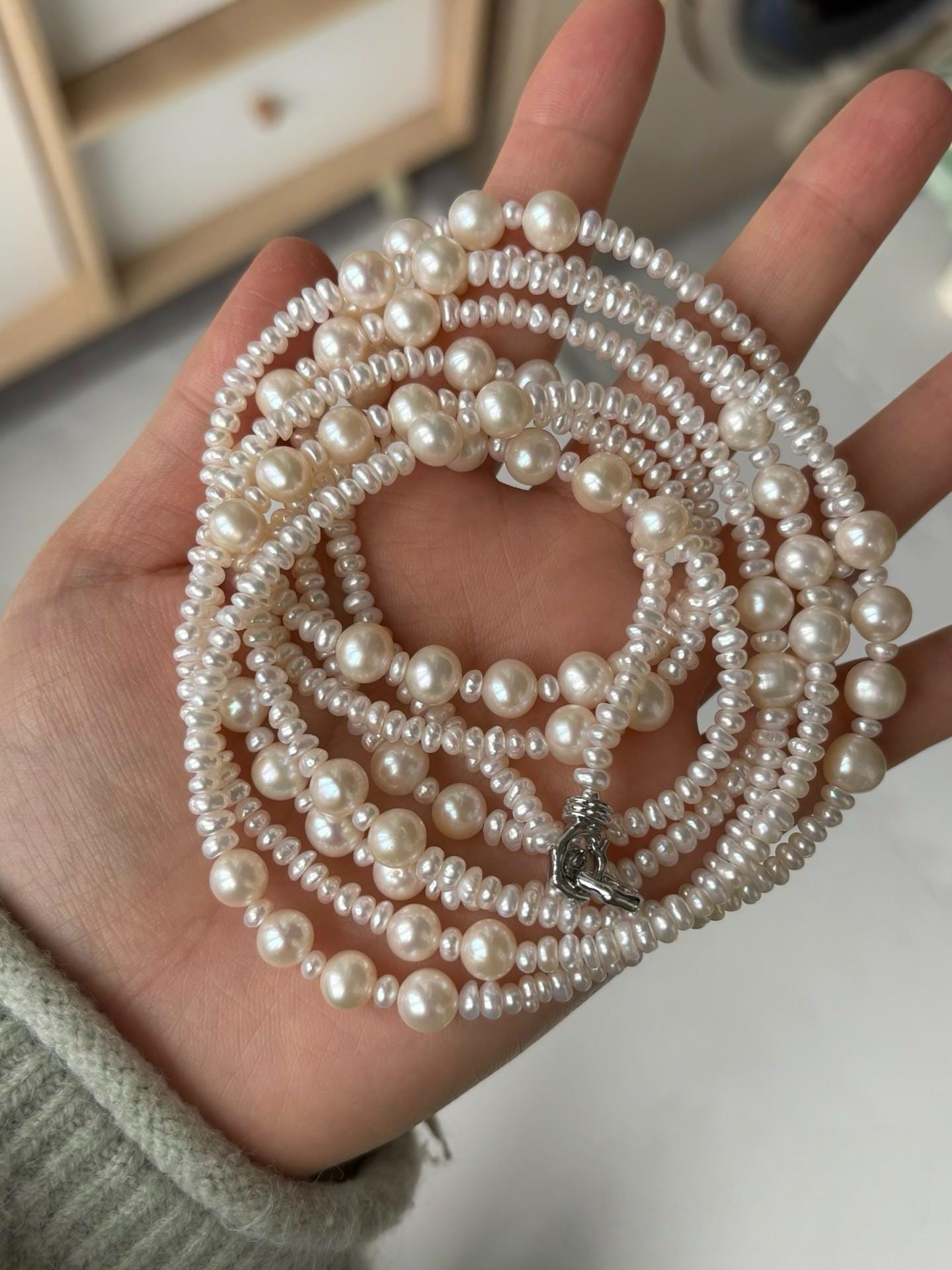 Convertible Pearl Wrap Necklace 160cm