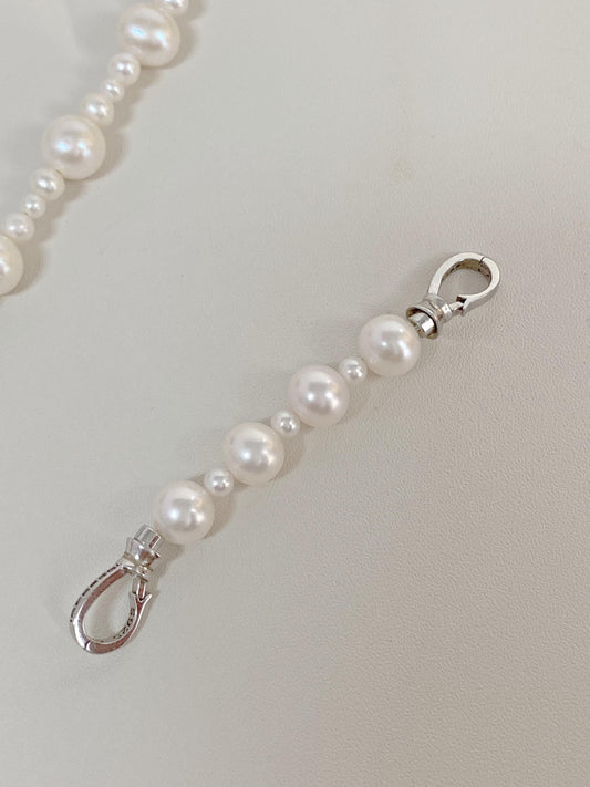 Pearl Necklace Extender Chain in Sterling Silver