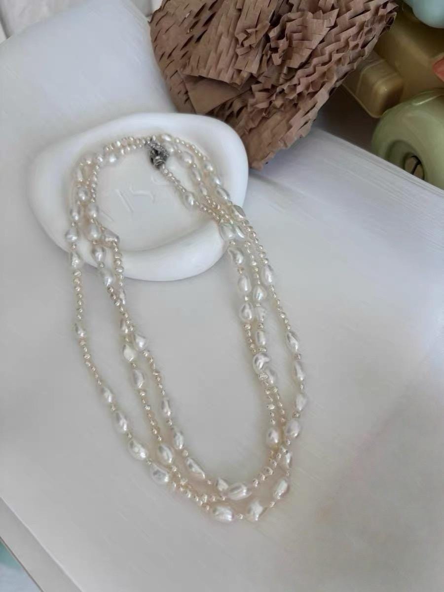 Baroque Pearl Multi-Strand Choker