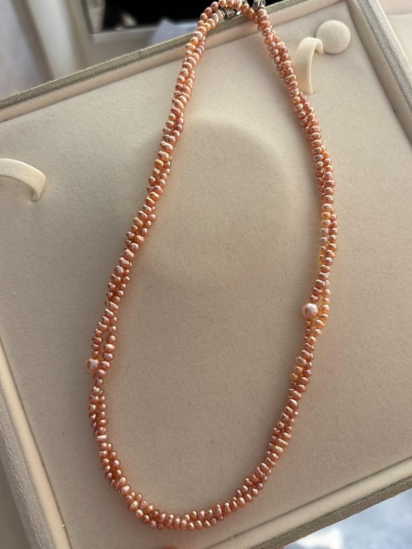 Layered Freshwater Pearl Wrap Necklace