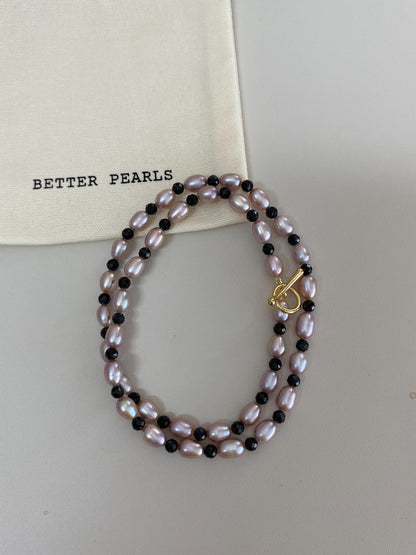 Lavender Pearl Spinel Necklace