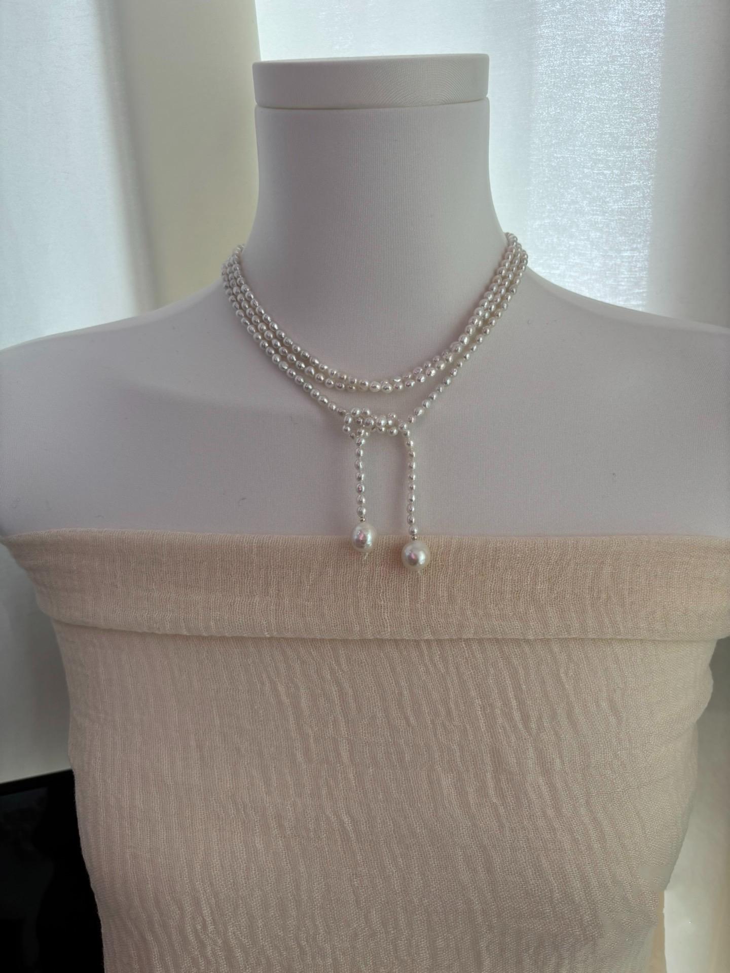 Baroque Pearl Lariat Necklace