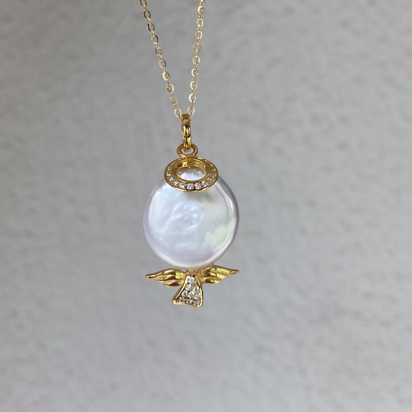 Guardian Angel Pearl Pendant
