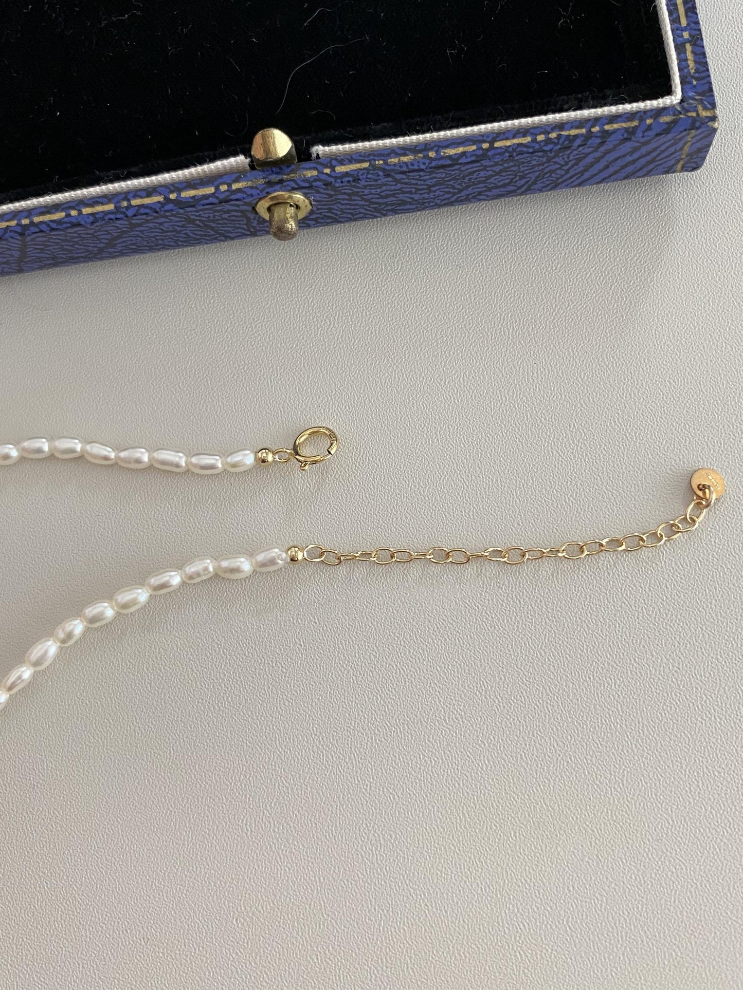 Delicate Freshwater Pearl Bracelet 2-3mm | Handmade Gold Chain & Pearl Bracelet | Elegant Pearl Jewelry for Women