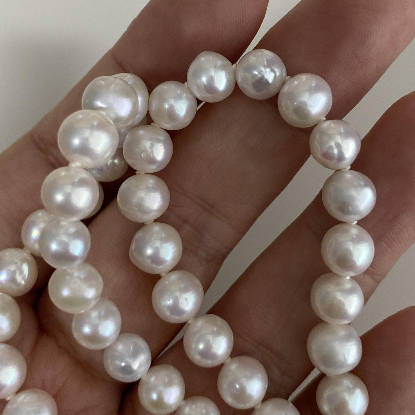 Freshwater Pearl Choker Silver Clasp